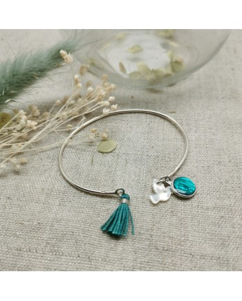 Jonc religieux Argent ou plaqué Or  Pompon