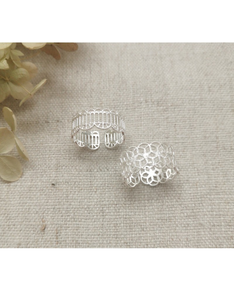 Bague ajourée Argent ou Plaqué Or