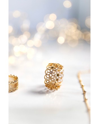 Bague ajourée Argent ou Plaqué Or