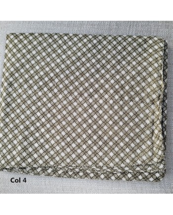 foulard coton motif fleur