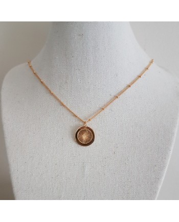 Collier plaqué Or et médaille interchangeable