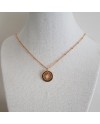 Collier plaqué Or et médaille interchangeable