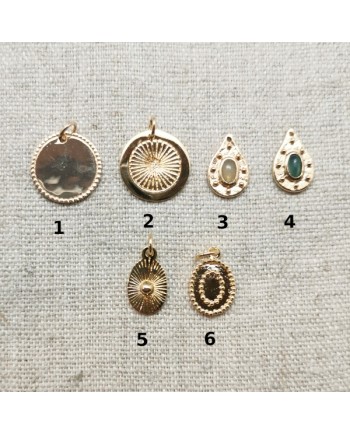 Collier plaqué Or et médaille interchangeable