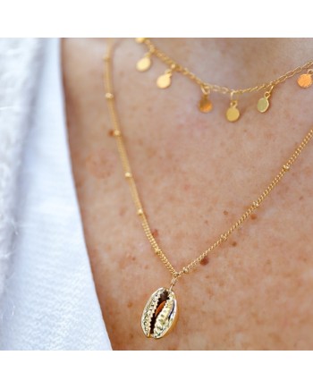 Collier plaqué Or et médaille interchangeable