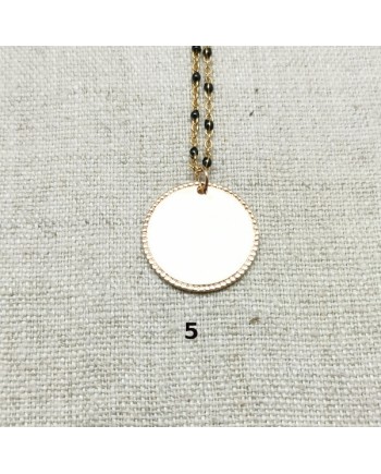 Sautoir Plaqué Or et médaille gravée