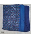 foulard imprimé fleurs bicolore