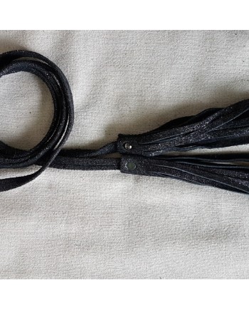 Ceinture cuir irisé fine à nouer