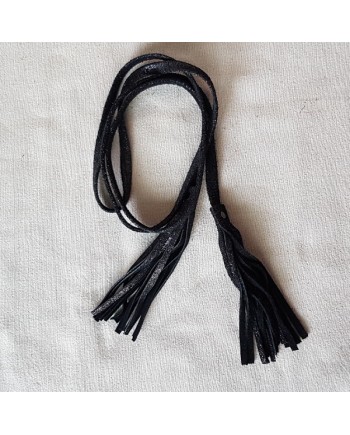 Ceinture cuir irisé fine à nouer