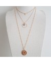 Collier sautoir multi rangs plaqué Or