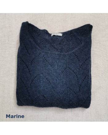 Pull maille ajouré