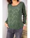 Pull maille ajouré