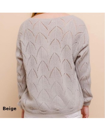 Pull maille ajouré