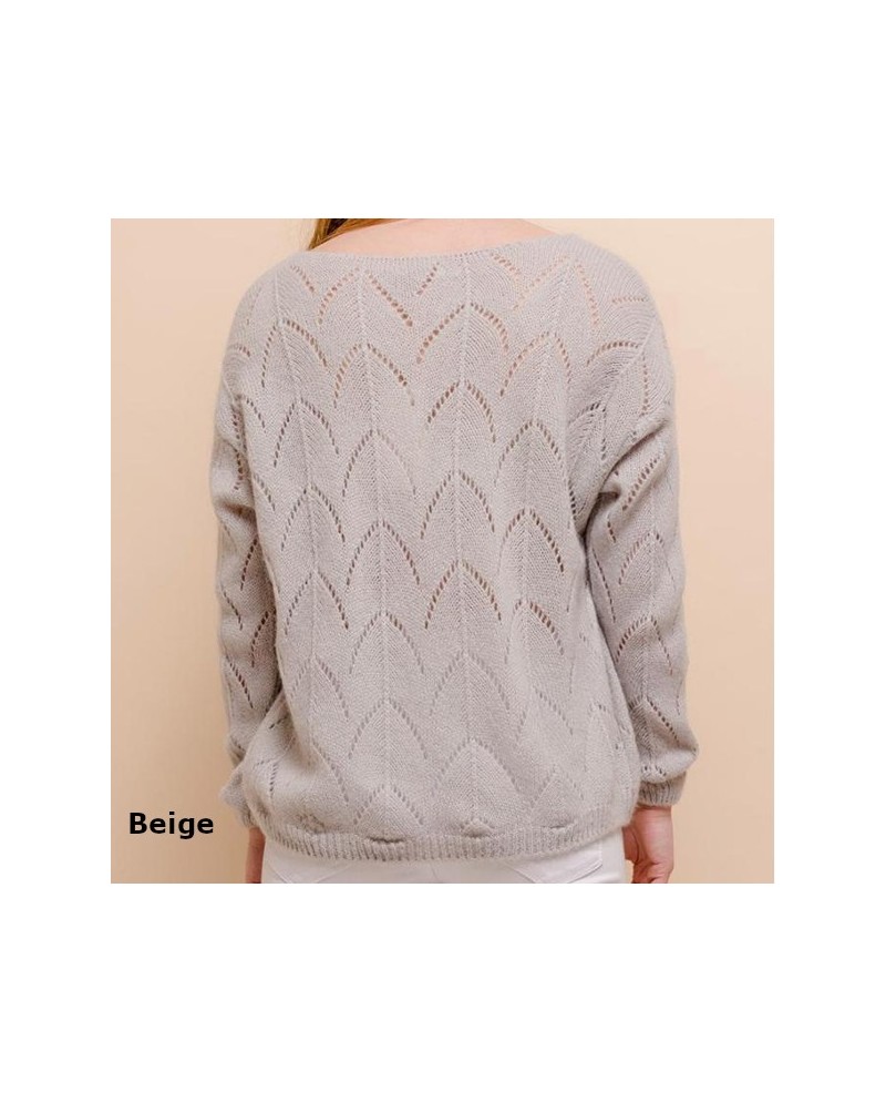 Pull maille ajouré
