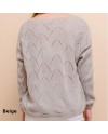 Pull maille ajouré