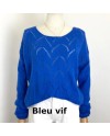 Pull maille ajouré