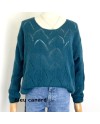 Pull maille ajouré