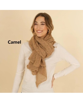 Echarpe en maille ajourée