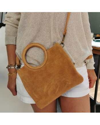 sac anse ronde croute de cuir