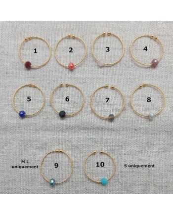 Bague fine et perles plaqué Or