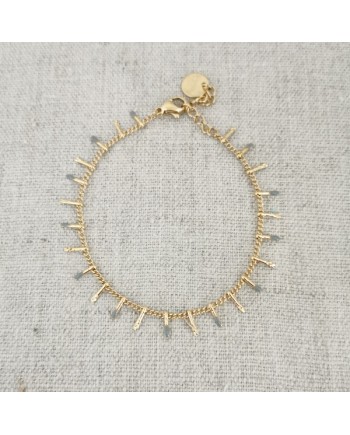 Collier chaîne plaqué Or et mini gouttes