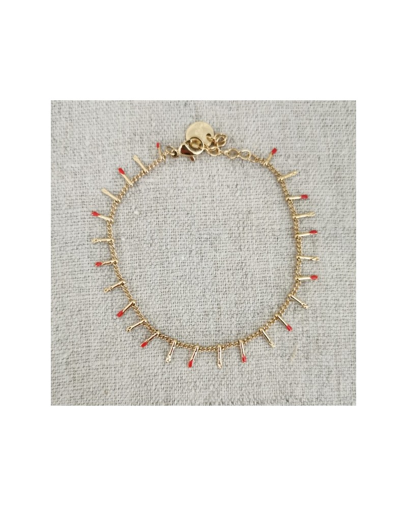 Collier chaîne plaqué Or et mini gouttes