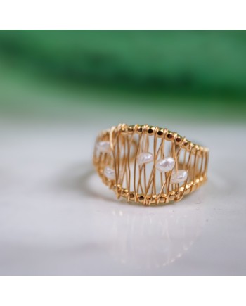 Bagues pierre naturelle et acier inoxydable