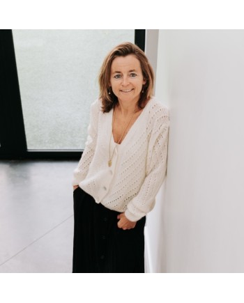 Gilet boutonné mohair ajouré