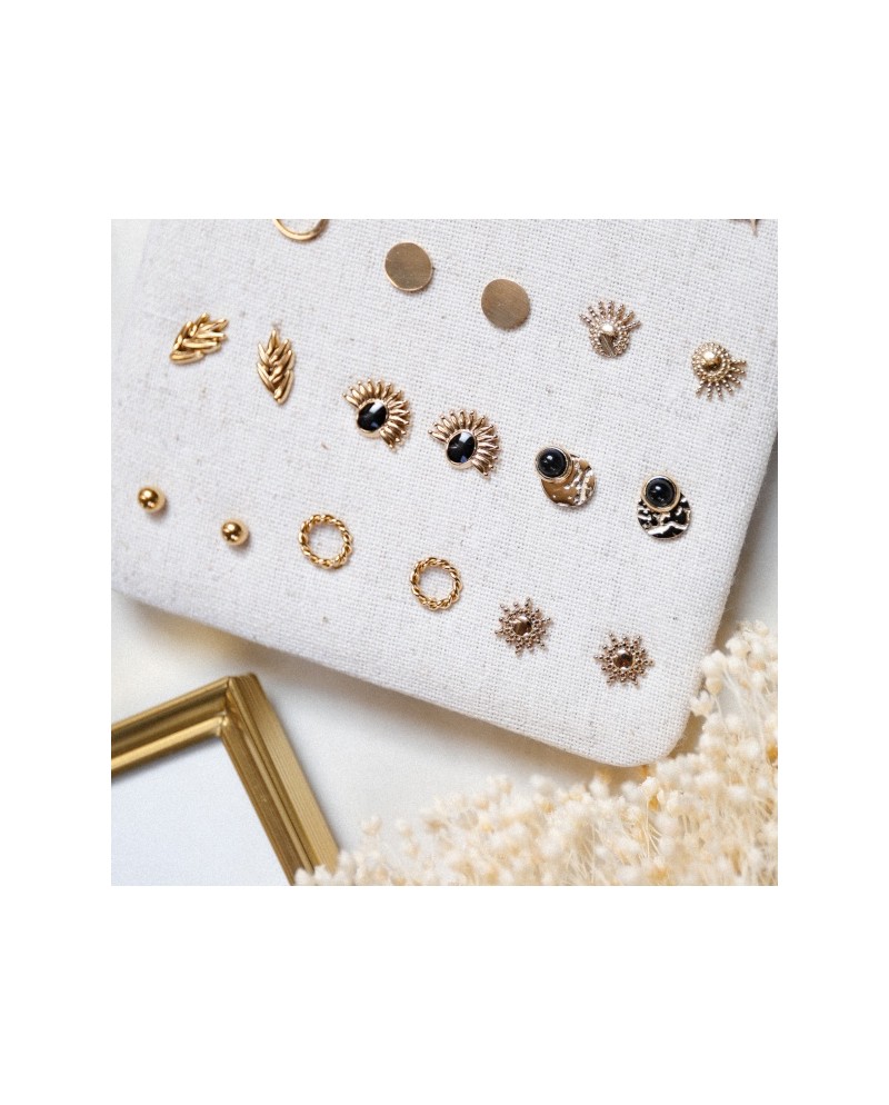 Boucles d'oreilles puces argent ou doré