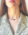 Collier fin et perles naturelles