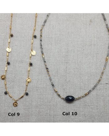 Collier fin et perles naturelles