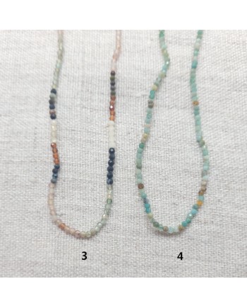 Collier fin et perles naturelles