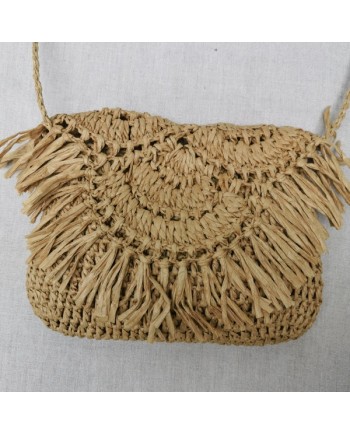 Sac besace paille