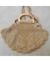 Sac fil coton macramé