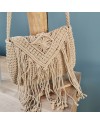 Sac fil coton macramé