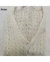 Gilet boutonné mohair ajouré