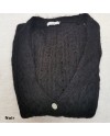 Gilet boutonné mohair ajouré