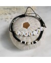 Bracelet lettres et lien coton