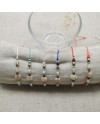 Bracelet nacre ronde et perles
