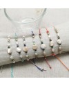 Bracelet nacre ronde et perles