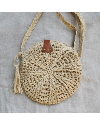 Sac rond en paille