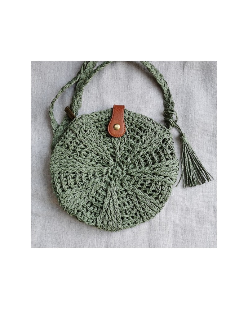 Sac rond en paille