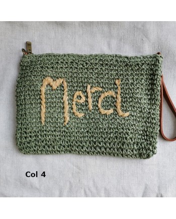 Sac carré en paille