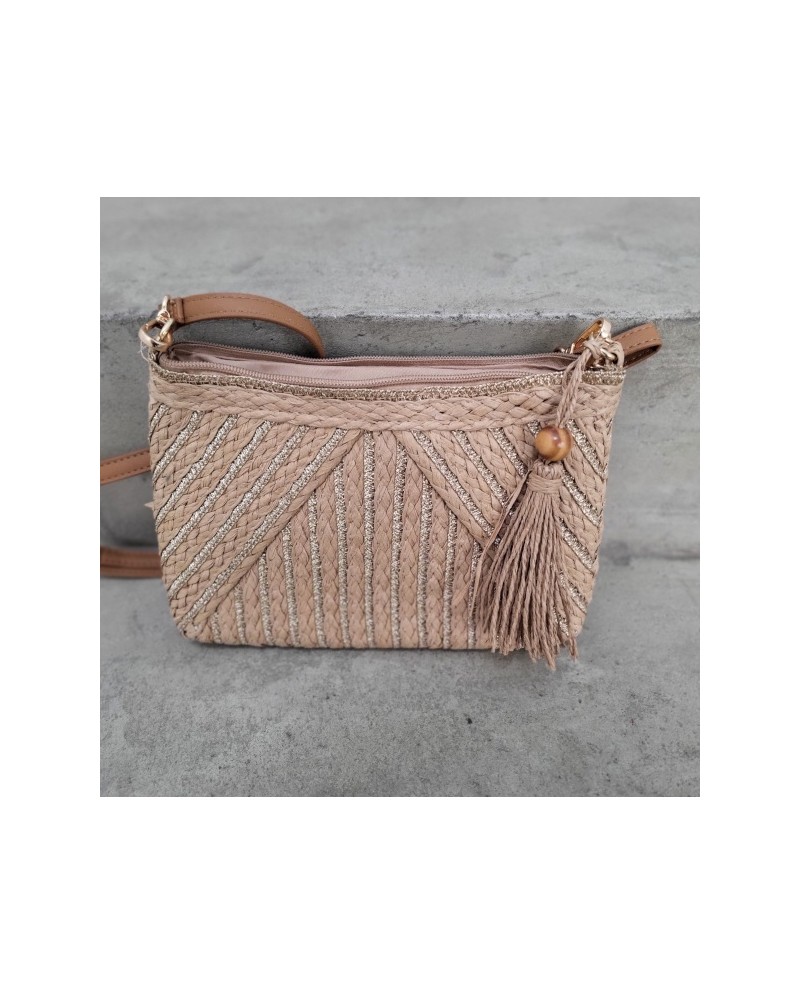 Sac carré en paille