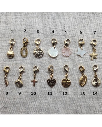 Collier large chaîne et breloque amovible