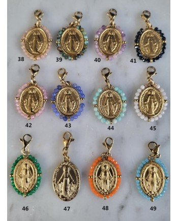 Collier large chaîne et breloque amovible