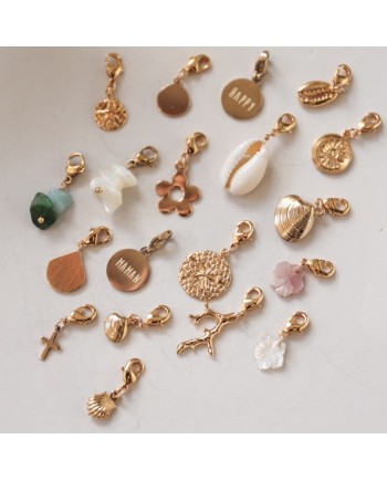 Collier large chaîne et breloque amovible