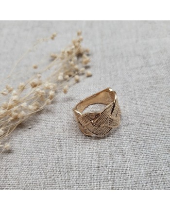 Bague plaqué Or motif oval