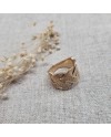 Bague plaqué Or motif oval