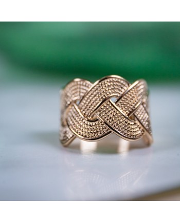 Bague plaqué Or motif oval