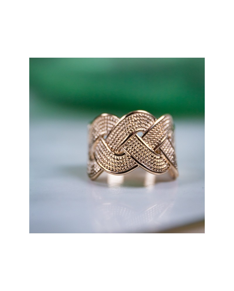 Bague plaqué Or motif oval